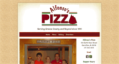 Desktop Screenshot of alfonsospizza.biz
